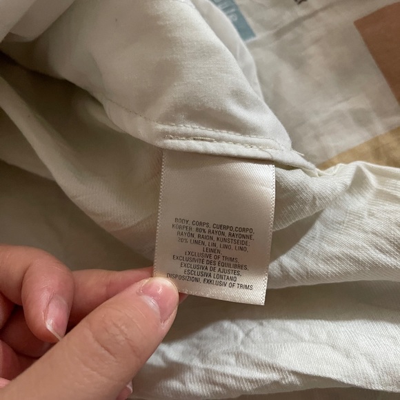 MAEVE Anthropologie Watercolour Floral Print Oversized Tunic Size Small - Picture 12 of 13